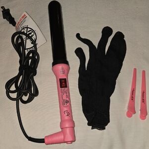 Le Angelique Pink Curling Iron with Accessories